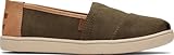 TOMS Jungen Classic Alpargata Flacher Slipper, Canteen Vintage Twill Pu Besatz