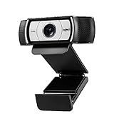 Logitech C930e Business-Webcam, Full-HD 1080p, 90° Blickfeld, 4-fach Zoom, Autofokus, RightLight 2-Technologie, Abdeckblende, Für Skype Business, WebEx, Lync, Cisco, etc., PC/Mac/ChromeOS - Schwarz