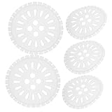 DIYEAH 5 Stück Komprimierte Tabletten Zubehör Für Dörrgeräte Nahrungsmitteldehydrator Waschen Dörrmatten Dehydratormatten Für Flüssigkeit Dörrgerät Für Waschmaschine Dörreinsatz Abs Weiß