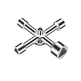 Dreikantschlüssel 4 Wege, 5 Size Innenmaß 7mm/10mm/12mm/13mm/18mm Utilities Schlüssel Dreikant, Multifunktionale Key Set für Elektrokasten Gas Wasser Stromzähler Box Schrank
