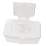 OFFSCH Feuchttücher Spender mit Deckel Kompakte Aufbewahrungsbox für Haushalt und Wohnzimmer Tragbare Auslaufsichere Wipes Box Langlebig und Hygienisch für Feuchttücher