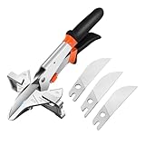 Gugxiom Multi Angle Gehrungsschere Cutter, 22,5 bis 45 Grad einstellbare Gehrungsschere Schneidwerkzeug, für das Schneiden von Holz Formteil PVC Kunststoff Formteil Trim