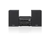 Panasonic SC-PM254EG-K Micro- mit HiFi-System (Bluetooth, DAB+, CD, UKW , 20 W RMS) schwarz