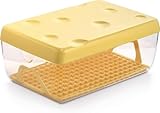 Snips Käsedose mit Deckel,3 L, 26L x 17 x 10,5H cm, Käsedose Kühlschrank, vorratodosen mit Frischegitter, Käsebehälter, Made in Italy
