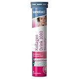 sanotact Kollagen Drink (20 Brausetabletten) • Beauty Drink mit 1000mg Kollagen + Vitamin C • Hochdosierter Collagen Komplex • Vitamin C für Kollagenbildung • Fruchtiger Pfirsich-Geschmack
