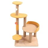 Katzenbaum Spaß Innovativer Großer Raum Multi Level Katzenturm mit Sisal Katzenkratzbaum Seil Spielzeug Katzen Kätzchen