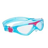Aquasphere Vista JR Schwimmbrille, Schwimmbrille für Kinder ab 6 Jahren mit UV-Schutz, Silikondichtung und beschlagfreien sowie auslaufsicheren Gläsern für Jungen und Mädchen, Rosa