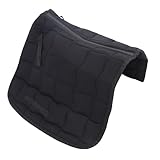 Aumotop Sattelunterlage, Atmungsaktiv, Bequem, Langlebig, für Reitausrüstung, Springtraining, 98,5 X 57,9 cm für Reiter (Schwarz)