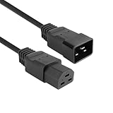 ACT C20 – C21 Stromkabel, C21 Buchse auf C20 Stecker Verlängerungskabel, IEC 60320 Netzkabel 2m, für Server PDU, USV Stromversorgung – AK5344