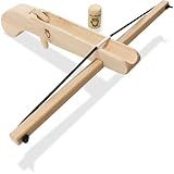 BestSaller 12389 Korken-Schiesser/Hand-Armbrust klein inkl. 1x Korken 1236, Natur, 2-teilig (1 Set)
