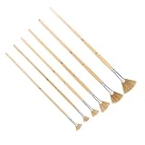 SOIMISS 6 Stück Fächerpinsel Set Teiliges Malzubehör für Aquarell und Ölfarben Vielseitige Pinsel für Details und Große Flächen für Kreative Projekte und Stenciling