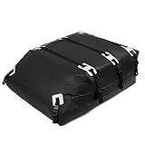 SXET Dachkoffer, 15/21 Kubikfuß Auto Dachbox, Wasserdicht Dachbox, Faltbare Dachtasche, Dachgepäcktasche, Car Roof Box, für Gepäcktransport, für Fahrzeuge mit und ohne Gepäckträger