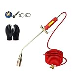 Propan Fackel Unkrautbrenner Kit, Hohe Leistung 1900.000 BTU Tragbare Propan Fackel für Jäten, Außeneinsatz, Effiziente Unkrautbekämpfung