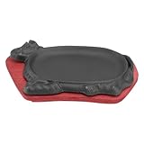 Hoement 1Stk Grillplatte Bratpfanne non stick pan bagettebackform gusseisen topf induktionskochplatte schicke Steakpfanne flache Backform Backformen Eisenpfanne Bratblech hölzern Black