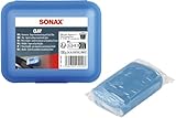 SONAX Clay (100 g) hochwertige und langlebige Knetmasse zur Entfernung von festhaftenden Verschmutzungen auf Lack, Glas und Chrom, Formstabil und klebt nicht an, Art-Nr. 04501050