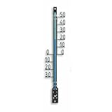 TFA Dostmann Analoges Außenthermometer, wetterfest, freistehende Gradzahlen, Schwarz, (L) 34 x (B) 15 x (H) 160 mm