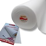 Freudenberg Volumenvlies H 630, 90 cm breit (Meterware) weiß Vlieseline Bügelvlies für Taschen, Mäppchen Kosmetiktasche + Handmuster VOLUMFIX