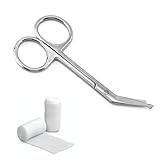 Edelstahl Verbandsschere mit Präziser Stumpfer Spitze für Medizinische Kisten - Pflege, Präziser Schnitt für Ärzte oder Krankenschwestern