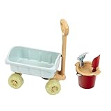 Theo Klein 7687 Bollerwagen mit Eimer-Set I Robuster Bollerwagen I Inkl. Sandkasten-Spielsachen I Recyclingkunststoff I Spielzeug für Kinder ab 18 Monaten