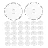 SAFIGLE 50 Stück Selbstklebende Deckenhaken Transparent 3cm Starke Haftung Bohrfreie Laternenhaken für Wand und Deckenaufhängung Rückstandsfrei und Vielseitig