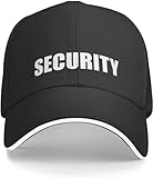 RYVOWETP Baseballmütze Snapback Sonnenhut Security Baseball Cap Schwarz Schutzhelm Luxus Herrenhut Teemütze Hut Herren Damen Geschenk
