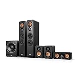 Teufel Ultima 40 Surround Power Edition 5.1-Set - Heimkino Lautsprecher 5.1 Soundanlage mit riesigem Subwoofer (optional kabellos ansteuerbar), Bassreflex, 3-Wege-System - schwarz