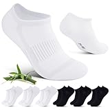 Cirorld Bambus Sneaker Socken Damen Herren 39-42 43-46, 6 Paar Atmungsaktive Kurze Socken, Antibakteriell und Geruchshemmend Sportsocken,Feuchtigkeitsaufnahme und Abgabe Laufsocken