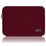 AIPIE Laptop Tasche 17 17,3 Zoll Hülle Handtasche Horizontale Länge 41 x 30,5 cm Kompatibel Acer, Asus, Dell, Lenovo, HP, Huawei Notebook Laptophülle Schutzhülle Laptoptasche Schutz Hülle Sleeve Rot