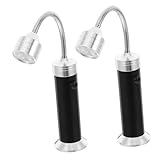 ibasenice 2 Stück Camping -Utensilien grill zubehör grill licht grillbeleuchtung grillzubehör bbq zubehör Grilllichter BBQ -Utensilien Magnetisches Grilllicht Kühlergrill leuchtet Abs Black