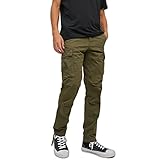 JACK & JONES Herren Cargohose Jpstace Jjtucker AMA Noos, Olivennacht, 32W / 32L
