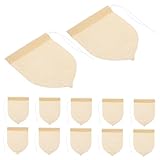 Baluue 100 Stück Einweg Teefilterbeutel mit Kordelzug Feine Filterung Reißfest für Losen Tee Kaffee Kräuter Gewürze Geeignet für Tee Kaffeezubereitung und Hotpot Natürliche Farbe