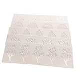 Ipetboom 5 Stück Teiliges Silikon backform Blattmuster Fondant Spitzenmattenschablonen Flexible Lebensmittelechte Kuchen dekorationsform für DIY torten und Pralinen