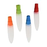 JOINPAYA 2 Sätze Teiliges Ölflasche Pinsel Farbige Bbq Basting Bürsten Für Grill Küchengebrauch Hitzebeständig Zu Reinigen Praktische Küchenutensilien 4 Stücke * 2