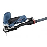 Bosch Professional Stichsäge GST 90 E (Leistung 650 Watt, 1x Sägeblatt, Absaug-Set, Spanreißschutz, Schnitttiefe in Holz: 90 mm, Handwerkoffer)