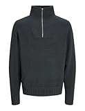 JACK&JONES Herren JORFREDERIKSBERG Knit Half Zip Strickpullover, Forest River, Large