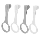 ZUNOXAZ 2 Paare Lauflernhilfe Ringe Tragbare Babysicherheitsringe zum Hochziehen und Stehenlernen Teiliges Weiß Leichtes Design für Unterwegs und Babybett Geeignet