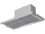 AEG DPE5960M Dunstabzugshaube, ausziehbar, 90 cm, 3 Geschwindigkeiten + Intensiv, Leistung bis 660 m³/h, Geräuschpegel 60 dB(A), inklusive Panel, LED-Lichter, Edelstahl, Klasse A
