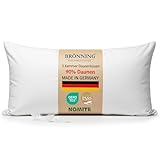 Brönning Made in Germany 3 Kammer Daunenkissen 40x80 | Kopfkissen Daunen & Federn Kissen ideal für Allergiker | Weiches Kissen 40x80 700g Füllgewicht | Federkissen Hotel Pillow