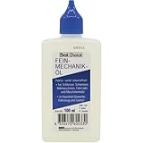 Osma 100 ml Flasche Feinmechaniköl Nähmaschinenöl Universalöl - Hohe Viskosität - Harzt nicht & geruchsneutral - Ideal für feinmechanische Komponenten, Scharniere, Türen, Fenster, Elektro-Rasierer