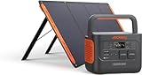 Jackery Solargenerator 1000 PRO 200W, 1002 Wh Powerstation mit 1x 200 W Solarmodulen, AC-Schnellladung in 1,8 Std., Dual PD 100W Ports, Zweiseitige Sonnenlichtabsorption, für Camping und Stromausfälle