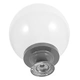 1 Satz Lampenschirm Globe Shade mit Metallbasis Dekorativer Lampenschirm für Garten und Patio Beleuchtung zu Installieren Warmes Schaffen