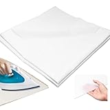 Bügelvlies Stoff 300 x 100 cm Mittlere Stärke (35g/m²) Aufbügelbare Leichte Einlagestoff zum Nähen Quilten Basteln und Schneidern (Weiß)