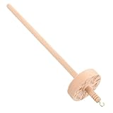 PLAFOPE Handgeschnitzter Holzspindel Garnroller mit Drehbarem Design für DIY Stickerei und Handstricken Garnhalter mit Einkerbungen für Bequemes Spinnen und Nähen Vielseitig für Handarbeit