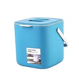 AOOPOO 2-stufiger Kompostbehälter für die Küche, geruchloser Komposteimer mit Tragegriff, für den Innenbereich, leicht zu reinigender Mülleimer