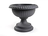 Formplastic Pflanzpokal Amphore Pflanzgefäß Blumentopf Pflanzkübel Blumenspindel Anthrazit Grau H 36 cm EG