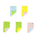 Beaupretty 5 Stück Teiliges Mikrofaser Reinigungstuch Super Saugfähige Fusselfreie Allzwecktücher Waschbare Küchen und Haushaltstücher in Zwei Farben Langlebig und Vielseitig Einsetzbar