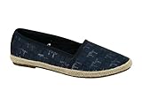 TOM TAILOR Damen 5392003 Flacher Slipper, Navy, 39 EU