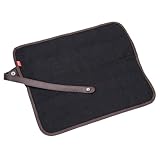 Hemobllo Canvas Stifteetui mit 72 Löchern Aufrollbare Leinwand Stifte Wickelrolle für Buntstifte und Gelstifte Großes Fassungsvermögen Tragbare Künstler Aufbewahrungstasche