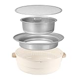 Holzkohlegrill,Brenner Tragbar 31,75 Zentimeter Antihaftbeschichtet | Holzkohlegrill - für Außenbereich, Terrasse, Kochen, Balkon, Fleischvorspeisen, Tisch und Camping