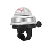 Mikikit Fahrradklingel Rollerklingel für Klingel für Dreirad Motorradklingeln für Biker Rollerglocken für Radsportglocke Scooter Bell Rennradglocke Aluminiumlegierung Silber